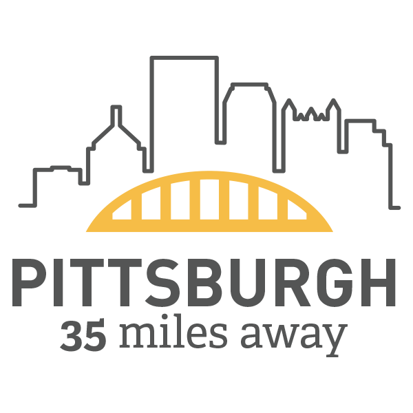 Pittsburgh 35 miles away graphic