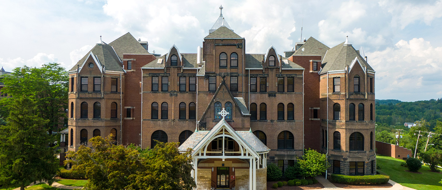 Front of the Seton Hill Administration Building