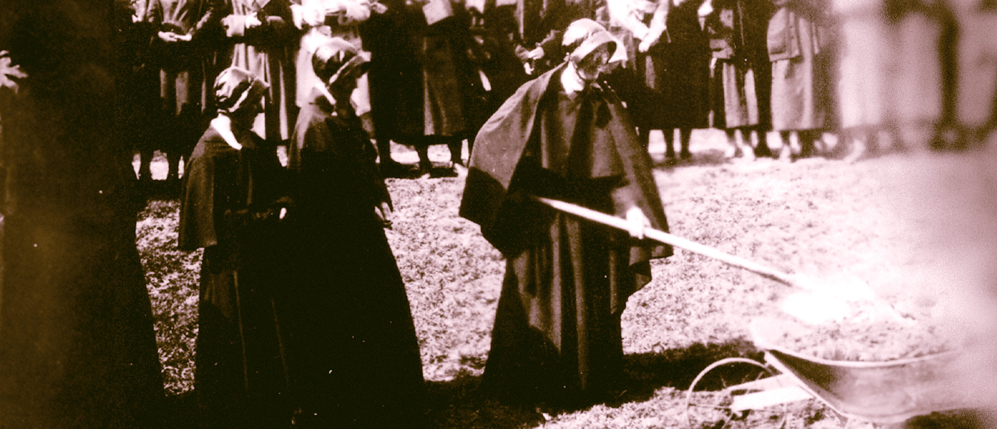 Sisters of Charity at the groundbreaking ceremony for the Administration Building