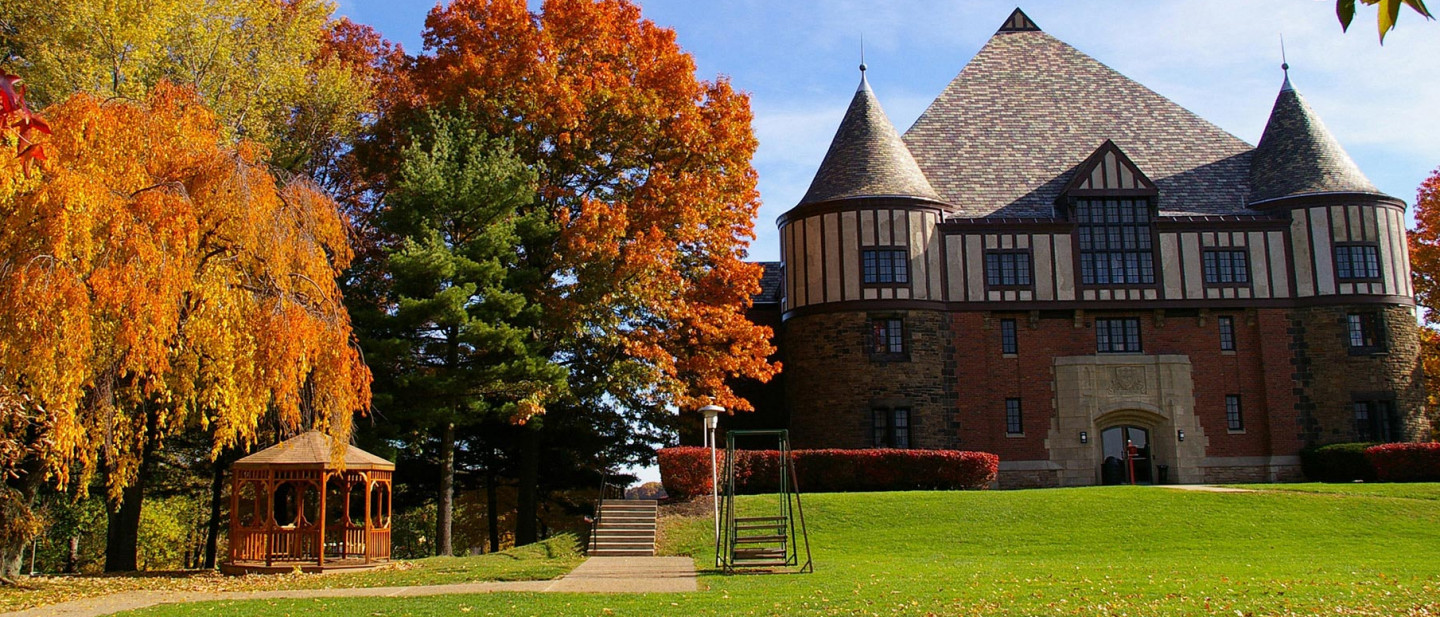 Exterior photograph of the Sullivan building on Seton Hill University campus