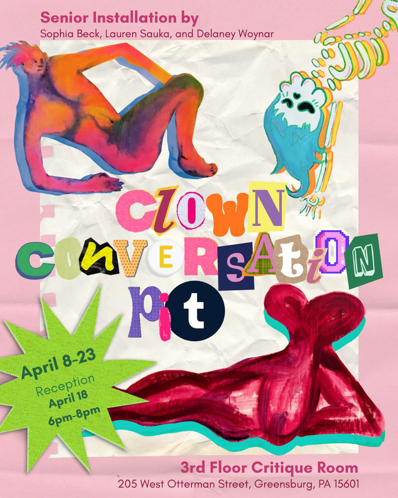 Clown Conversation Pit Exhibition Poster