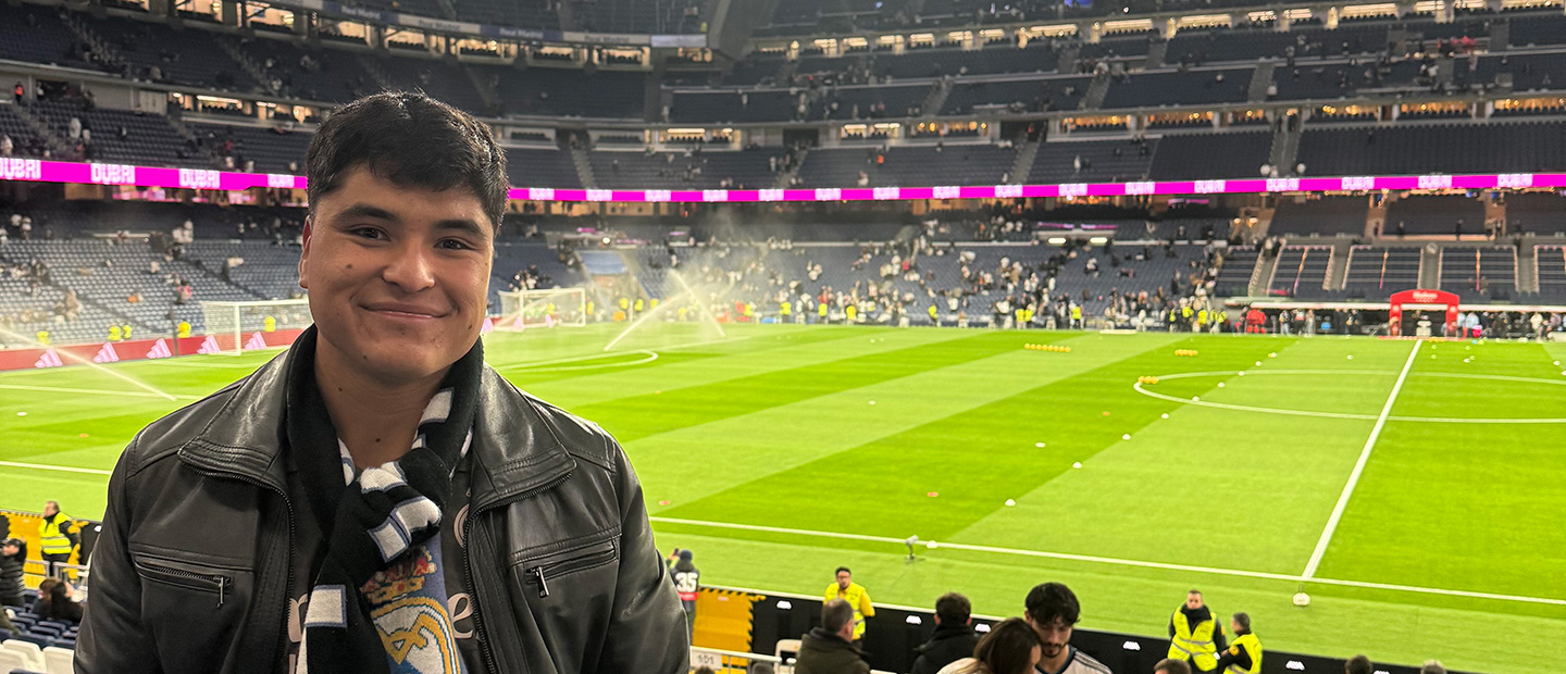 Photo of Alessandro Sanchez at a soccer game.