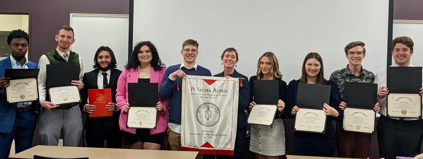 Seton Hill Chapter of the Pi Sigma Political Science Honors Society Recognized as one of the Nation’s Best Chapters 